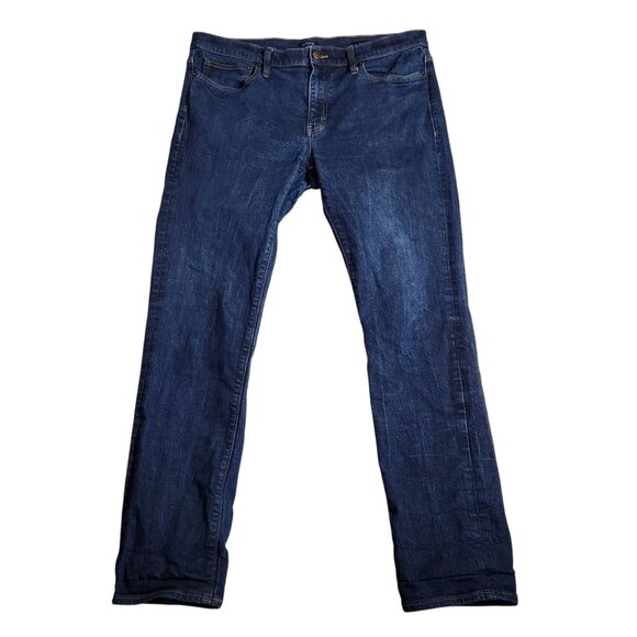 J.Crew Flex Mens Jeans Dark Wash Denim Mens Size W35 L32 - Picture 1 of 15